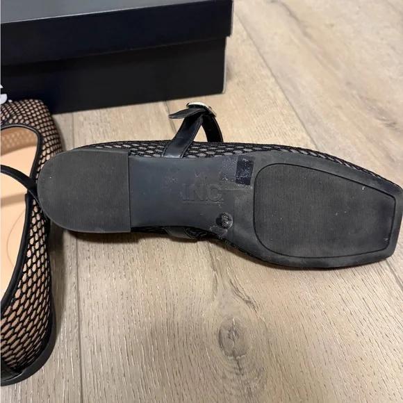 INC International Concepts Black Mesh Flats - Picture 4 of 5